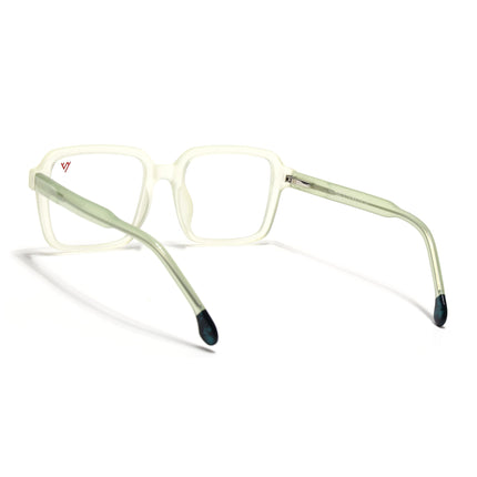 Voyage Transparent Yellow Square Eyeglasses for Men & Women - MG4789-C4