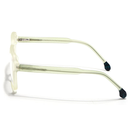 Voyage Transparent Yellow Square Eyeglasses for Men & Women - MG4789-C4
