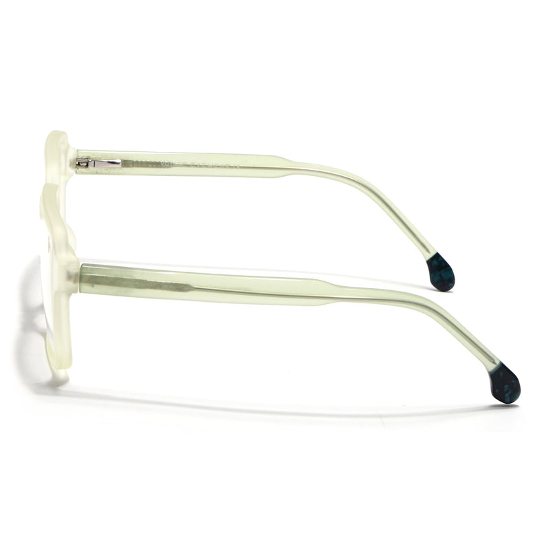 Voyage Transparent Yellow Square Eyeglasses for Men & Women - MG4789-C4