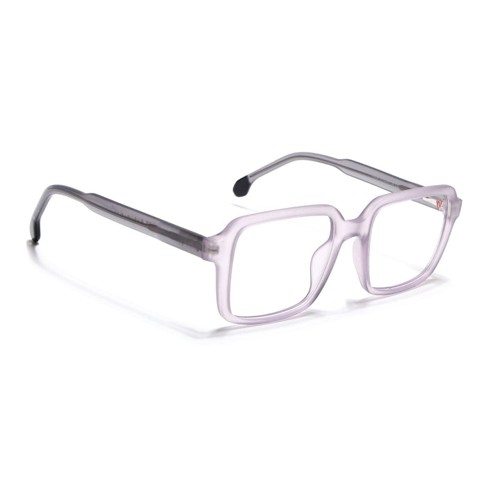 Voyage Transparent Purple Square Eyeglasses for Men & Women - MG4791-C6