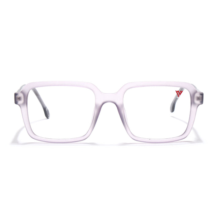 Voyage Transparent Purple Square Eyeglasses for Men & Women - MG4791-C6