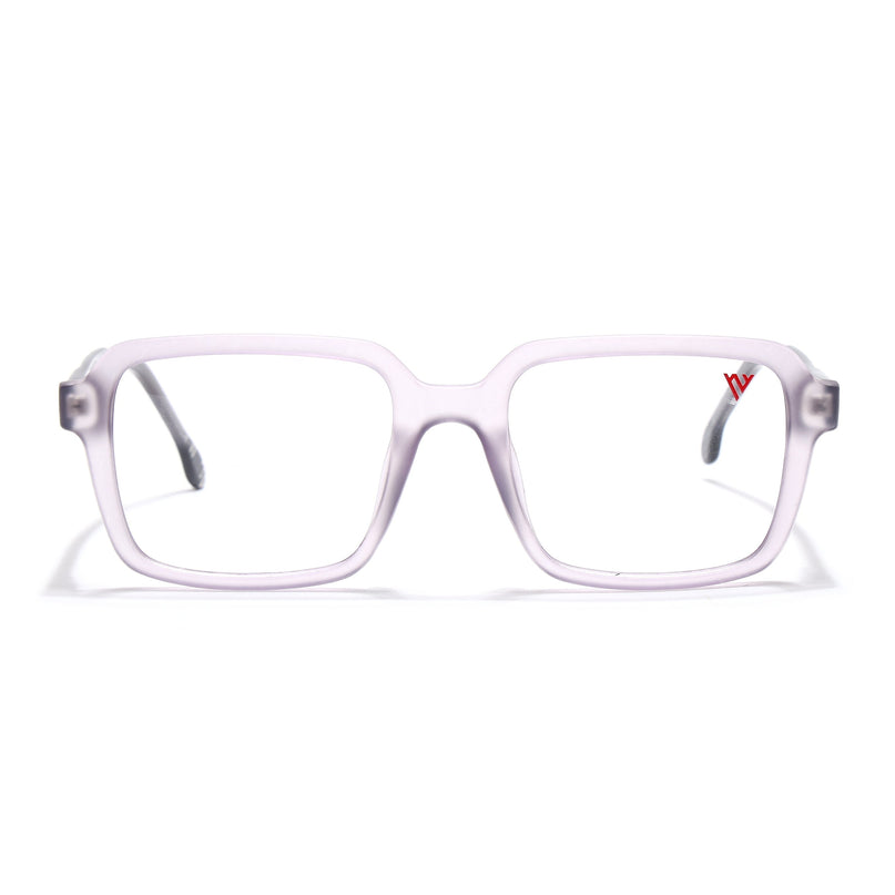 Voyage Transparent Purple Square Eyeglasses for Men & Women - MG4791-C6