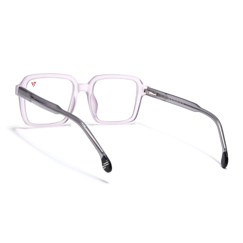 Voyage Transparent Purple Square Eyeglasses for Men & Women - MG4791-C6