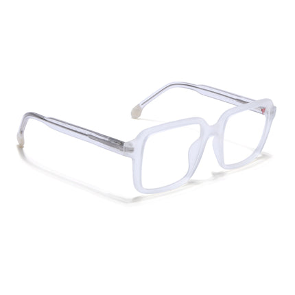 Voyage Transparent & Grey Square Eyeglasses for Men & Women - MG4792-C7