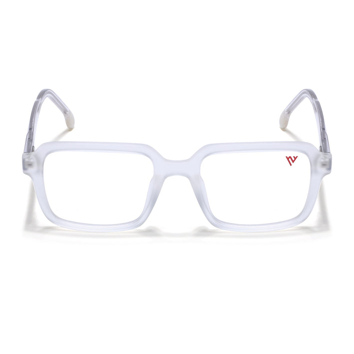 Voyage Transparent & Grey Square Eyeglasses for Men & Women - MG4792-C7