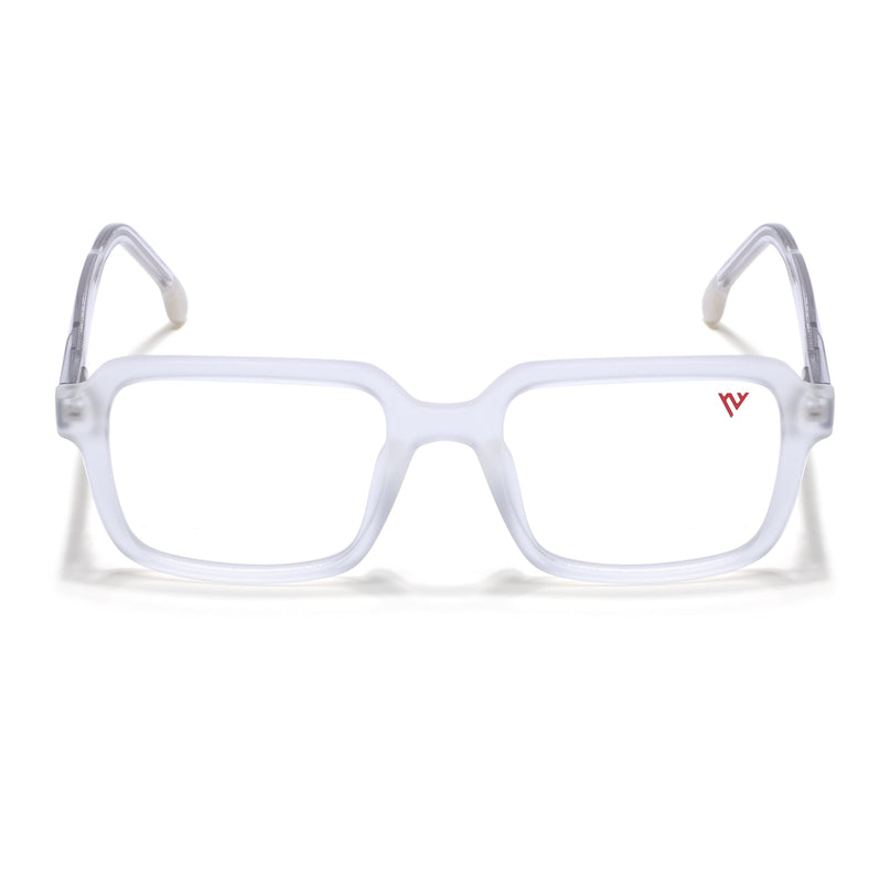 Voyage Transparent & Grey Square Eyeglasses for Men & Women - MG4792-C7