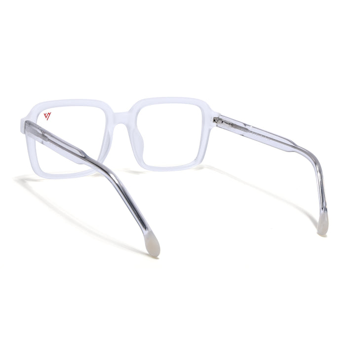 Voyage Transparent & Grey Square Eyeglasses for Men & Women - MG4792-C7