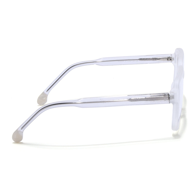 Voyage Transparent & Grey Square Eyeglasses for Men & Women - MG4792-C7