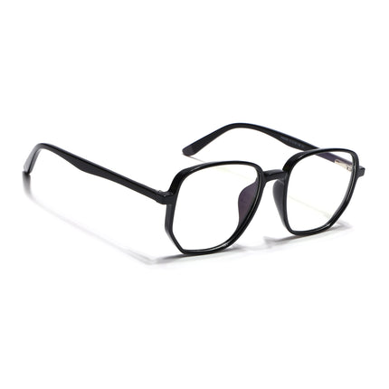 Voyage Shine Black Geometric Eyeglasses for Men & Women - MG4793-C1