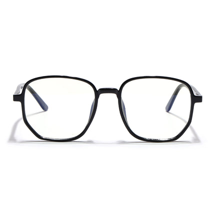 Voyage Shine Black Geometric Eyeglasses for Men & Women - MG4793-C1