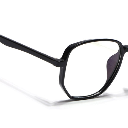 Voyage Shine Black Geometric Eyeglasses for Men & Women - MG4793-C1