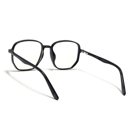 Voyage Shine Black Geometric Eyeglasses for Men & Women - MG4793-C1