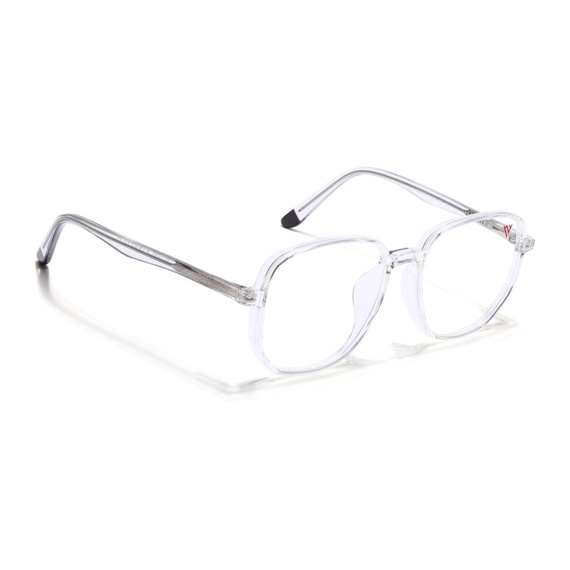 Voyage Transparent Geometric Eyeglasses for Men & Women - MG4795-C3