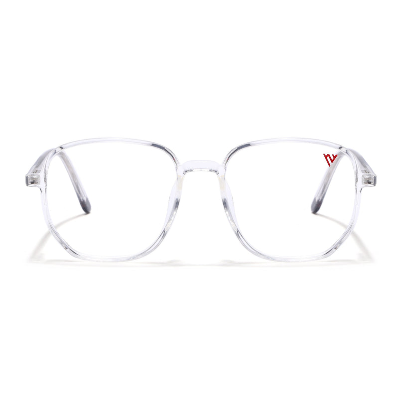 Voyage Transparent Geometric Eyeglasses for Men & Women - MG4795-C3
