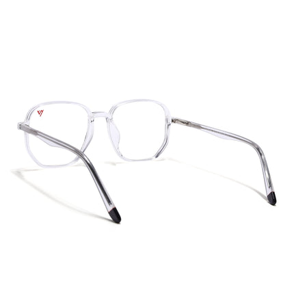Voyage Transparent Geometric Eyeglasses for Men & Women - MG4795-C3