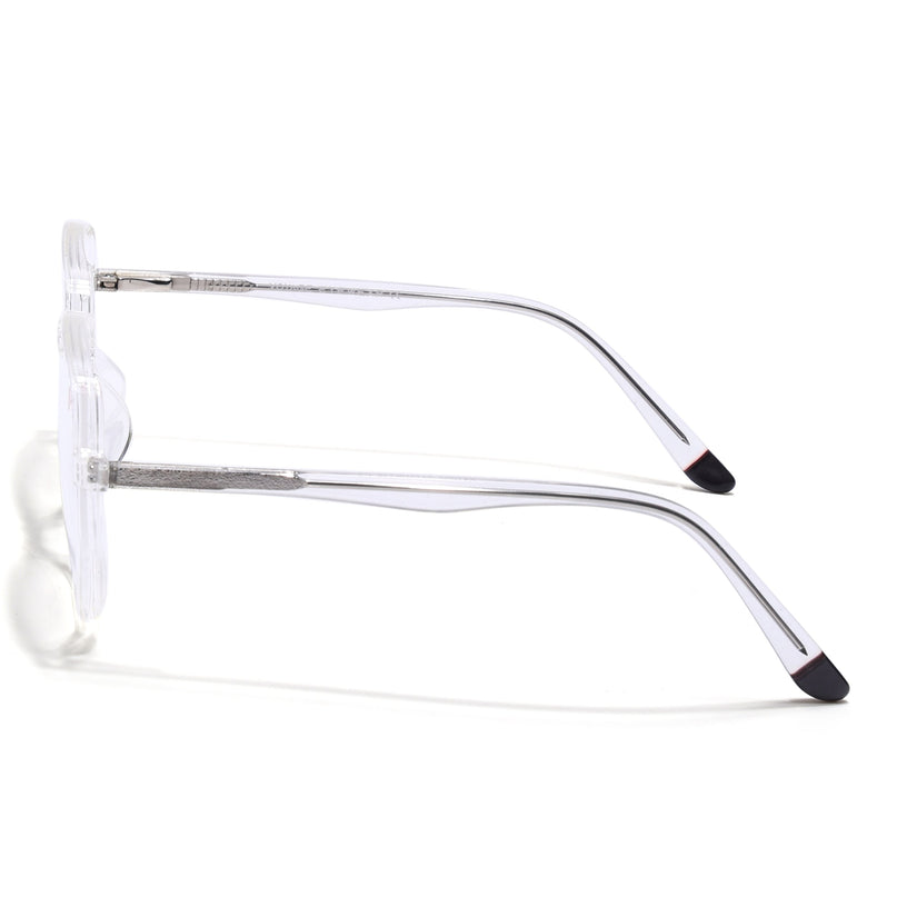 Voyage Transparent Geometric Eyeglasses for Men & Women - MG4795-C3