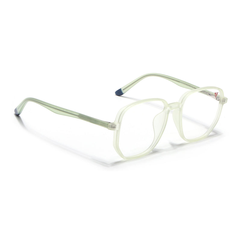 Voyage Transparent Yellow Geometric Eyeglasses for Men & Women - MG4796-C4