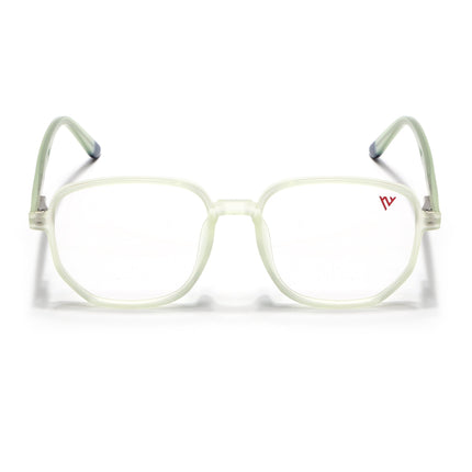 Voyage Transparent Yellow Geometric Eyeglasses for Men & Women - MG4796-C4