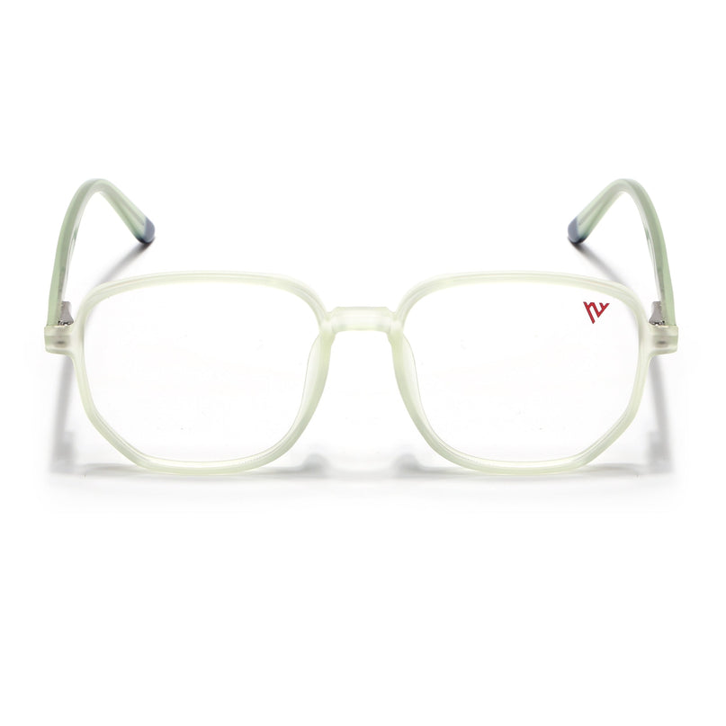 Voyage Transparent Yellow Geometric Eyeglasses for Men & Women - MG4796-C4
