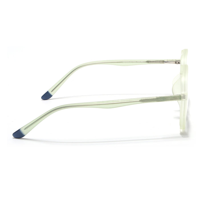 Voyage Transparent Yellow Geometric Eyeglasses for Men & Women - MG4796-C4