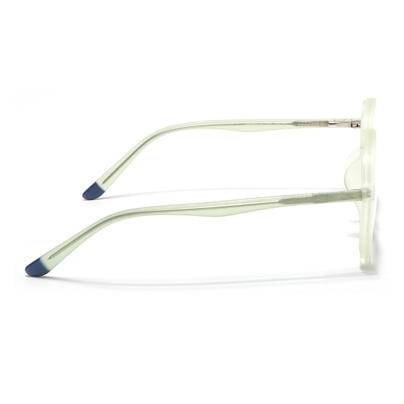Voyage Transparent Yellow Geometric Eyeglasses for Men & Women - MG4796-C4