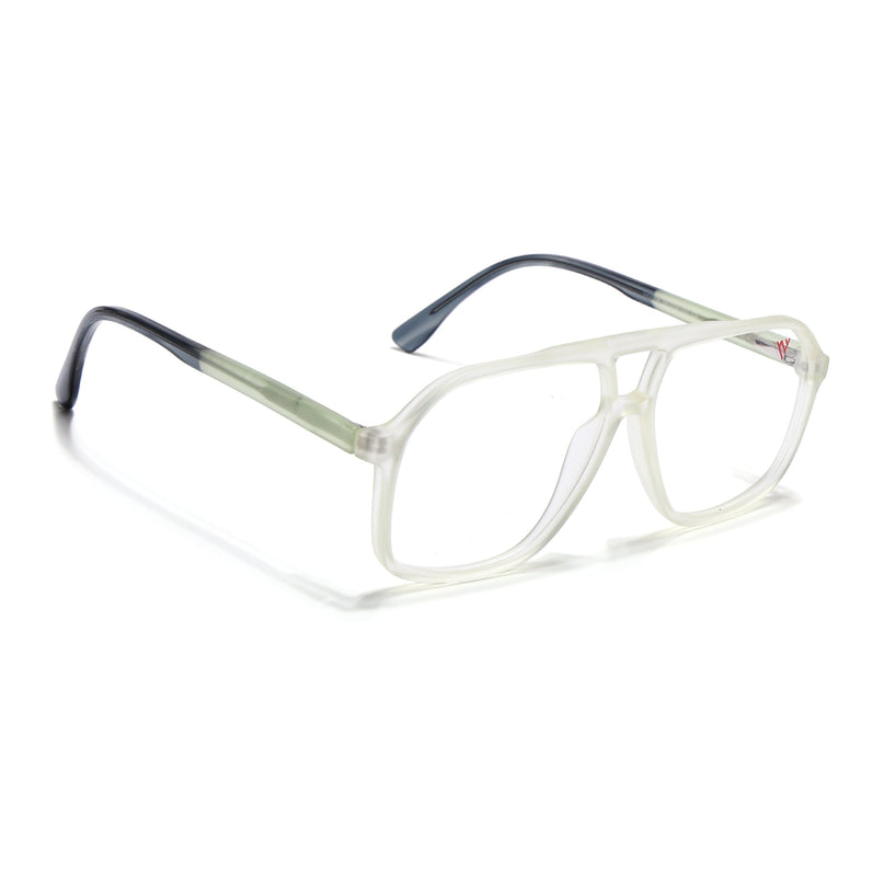 Voyage Maverick Transparent Yellow Wayfarer Eyeglasses for Men & Women - MG4803-C4