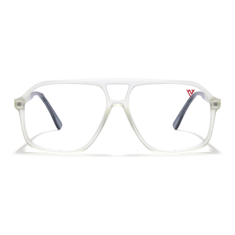 Voyage Maverick Transparent Yellow Wayfarer Eyeglasses for Men & Women - MG4803-C4