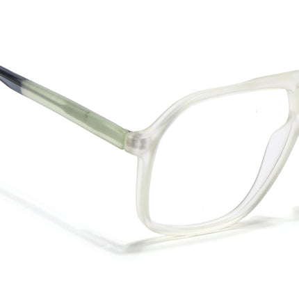 Voyage Maverick Transparent Yellow Wayfarer Eyeglasses for Men & Women - MG4803-C4