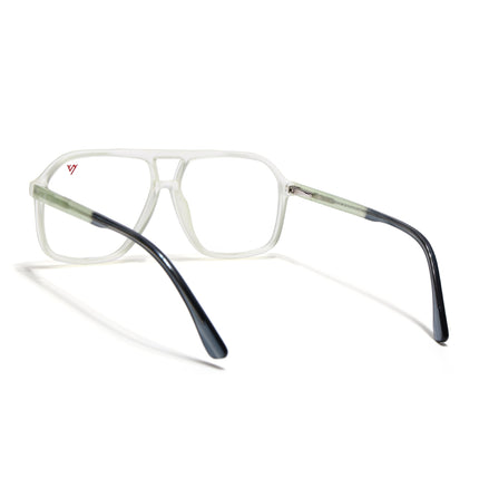 Voyage Maverick Transparent Yellow Wayfarer Eyeglasses for Men & Women - MG4803-C4