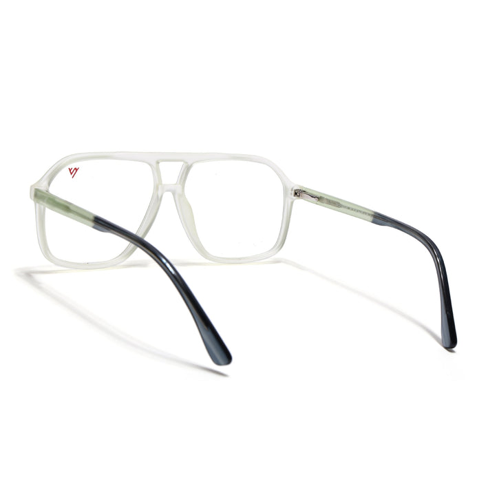 Voyage Maverick Transparent Yellow Wayfarer Eyeglasses for Men & Women - MG4803-C4