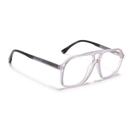 Voyage Maverick Transparent Purple Wayfarer Eyeglasses for Men & Women - MG4805-C6