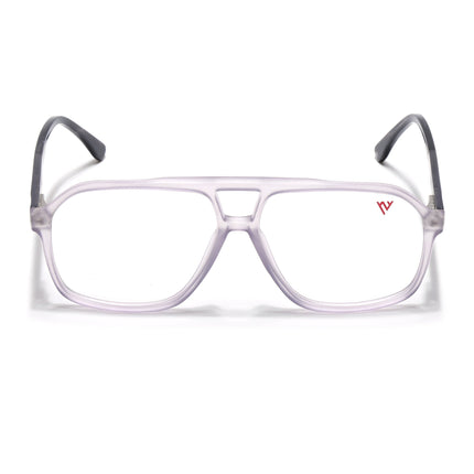 Voyage Maverick Transparent Purple Wayfarer Eyeglasses for Men & Women - MG4805-C6