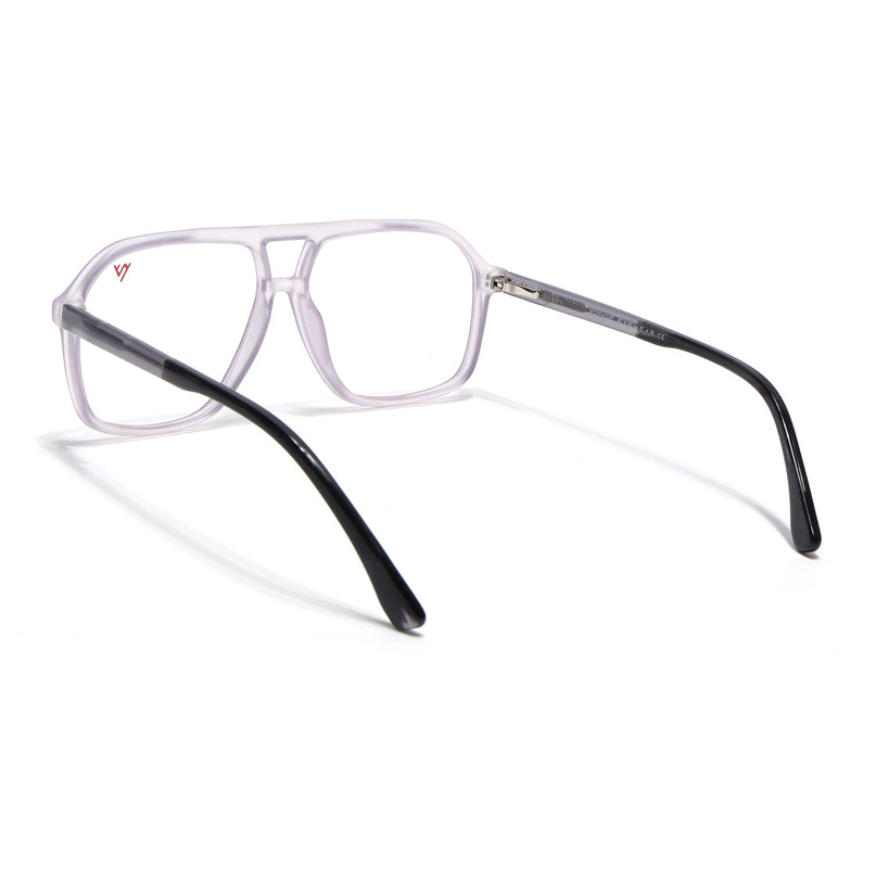 Voyage Maverick Transparent Purple Wayfarer Eyeglasses for Men & Women - MG4805-C6