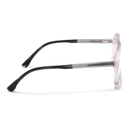 Voyage Maverick Transparent Purple Wayfarer Eyeglasses for Men & Women - MG4805-C6