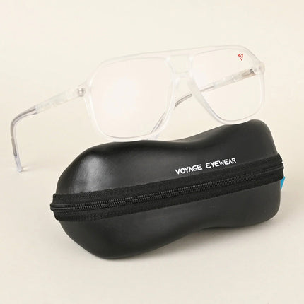Voyage Maverick Transparent Wayfarer Eyeglasses for Men & Women - MG4806-C7