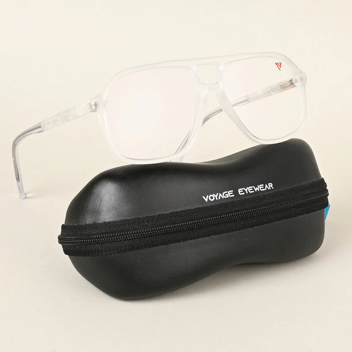 Voyage Maverick Transparent Wayfarer Eyeglasses for Men & Women - MG4806-C7