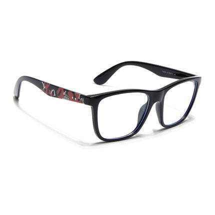Voyage Shine Black Square Eyeglasses for Men & Women - MG4807
