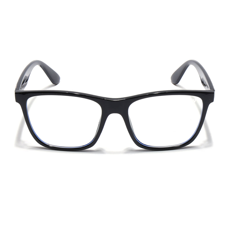 Voyage Shine Black Square Eyeglasses for Men & Women - MG4807