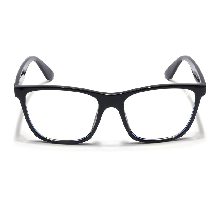 Voyage Shine Black Square Eyeglasses for Men & Women - MG4808