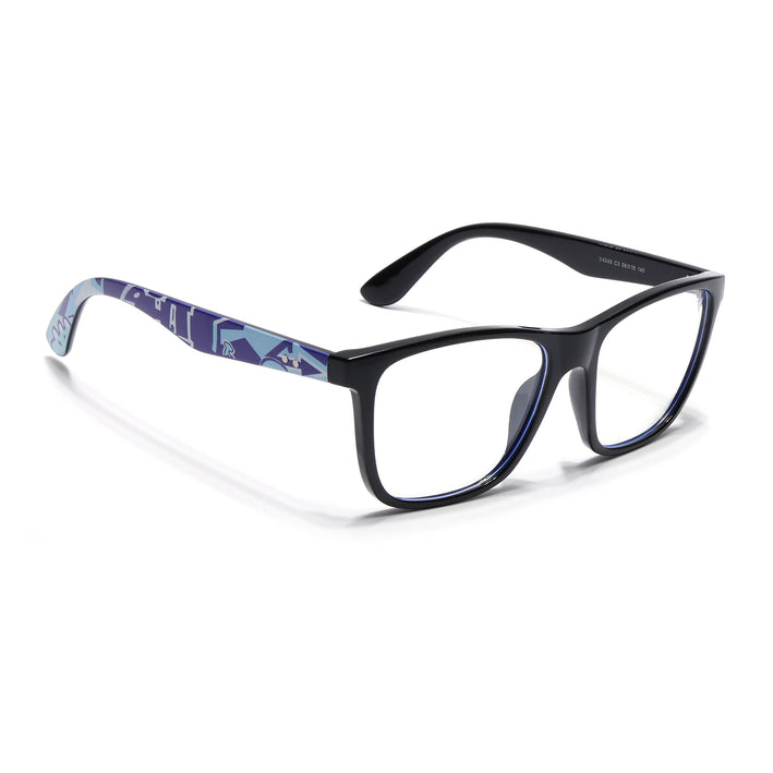 Voyage Shine Black Square Eyeglasses for Men & Women - MG4809