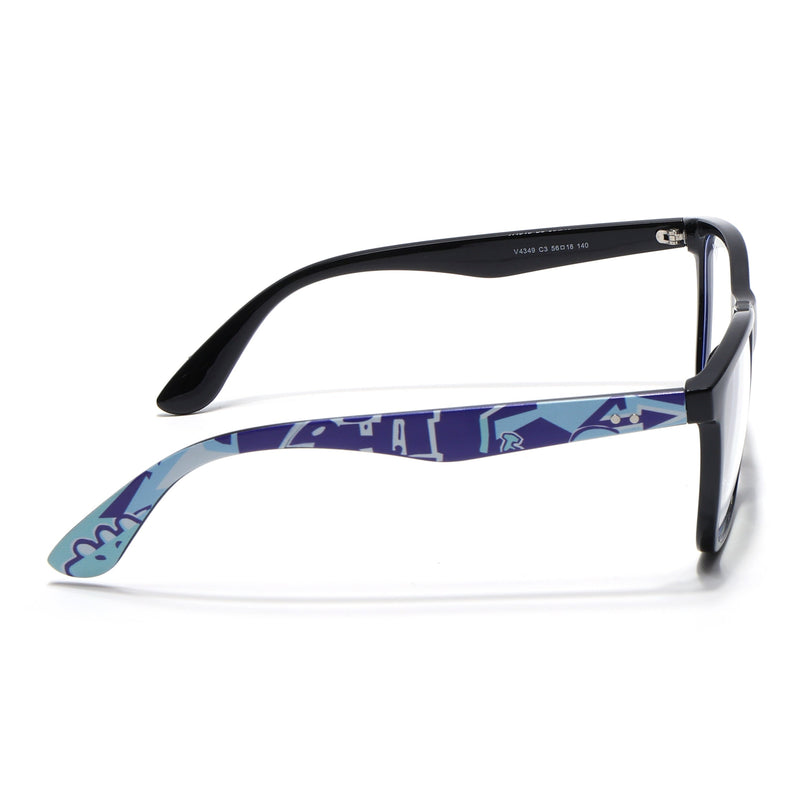 Voyage Shine Black Square Eyeglasses for Men & Women - MG4809