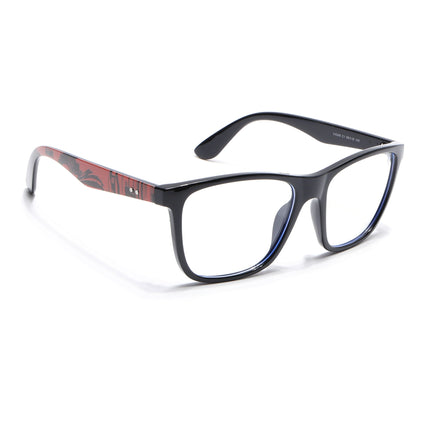 Voyage Shine Black Square Eyeglasses for Men & Women - MG4810