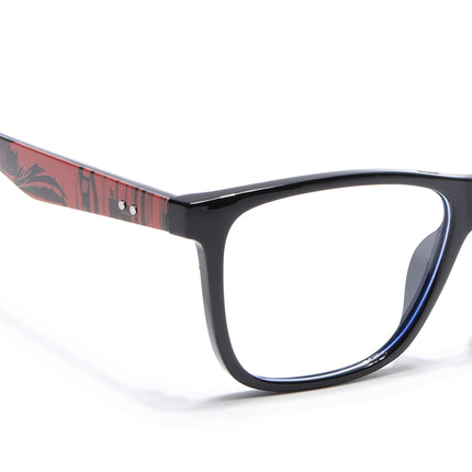 Voyage Shine Black Square Eyeglasses for Men & Women - MG4810
