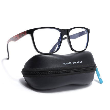 Voyage Shine Black Square Eyeglasses for Men & Women - MG4810