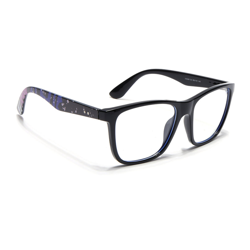 Voyage Shine Black Square Eyeglasses for Men & Women - MG4811