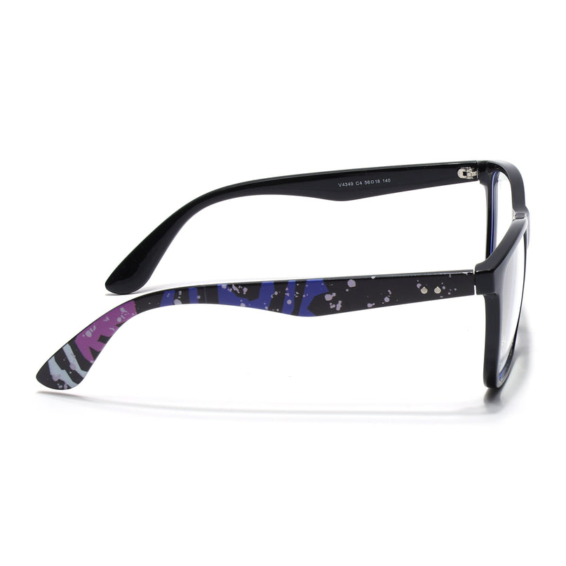 Voyage Shine Black Square Eyeglasses for Men & Women - MG4811