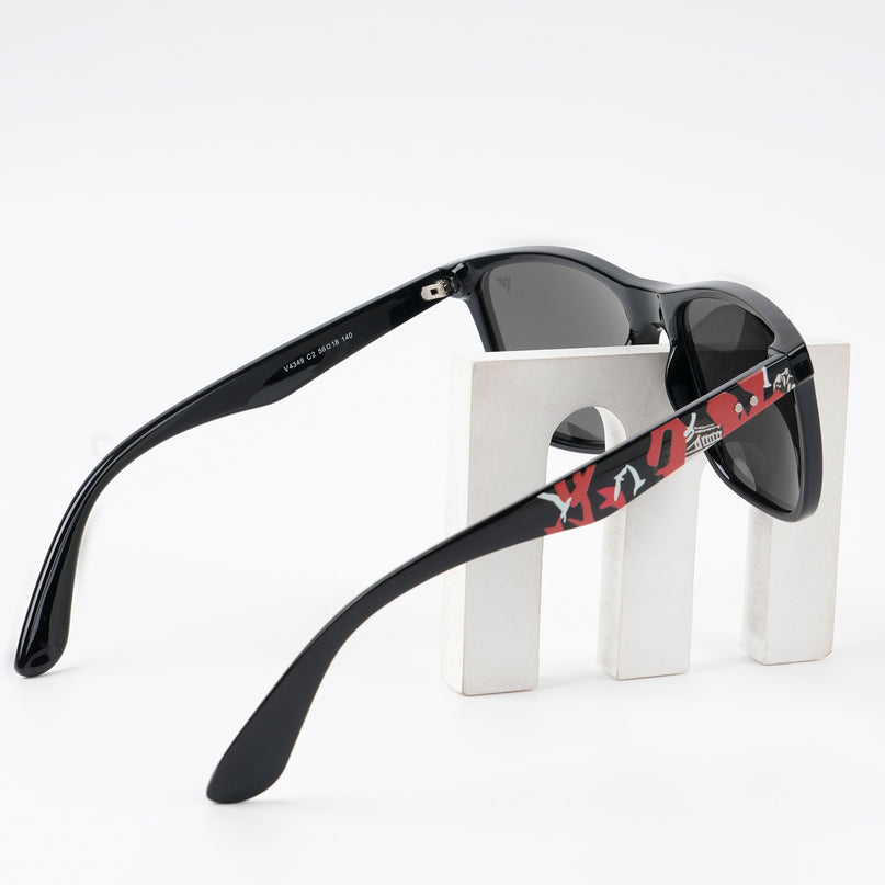 Square Polarized Sunglasses (Black Lens | Black Frame - PMG4815)
