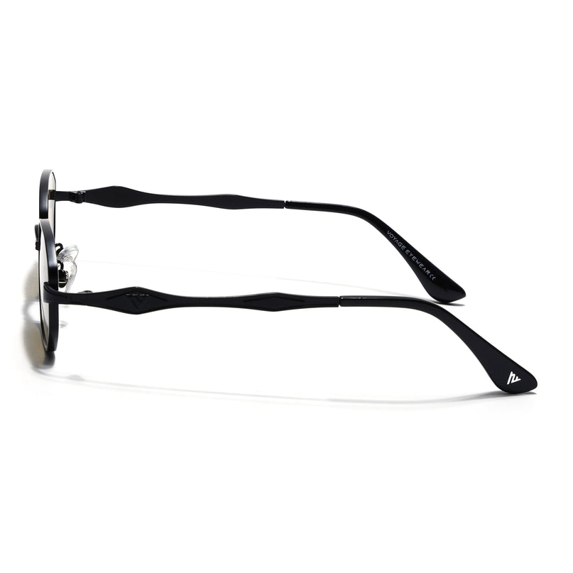 Hexagonal Sunglasses for Men & Women (Green Lens | Black Frame - MG7829)