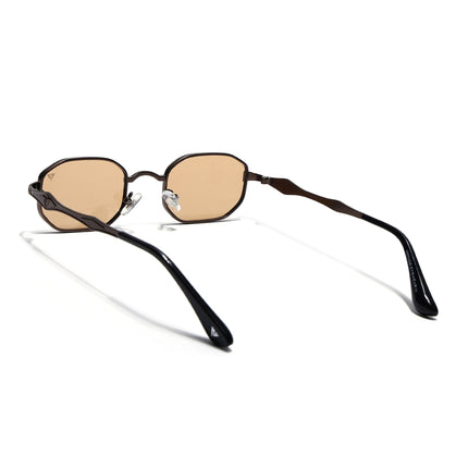 Hexagonal Sunglasses for Men & Women (Brown Lens | Brown Frame - MG7830)