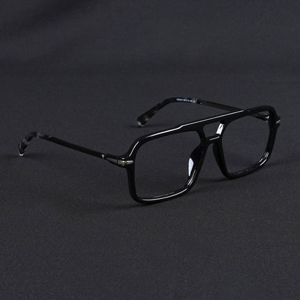 Voyage Apex Shine Black Wayfarer Eyeglasses for Men & Women - MG5355-C2